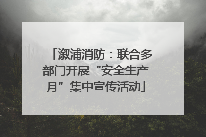 溆浦消防：联合多部门开展“安全生产月”集中宣传活动